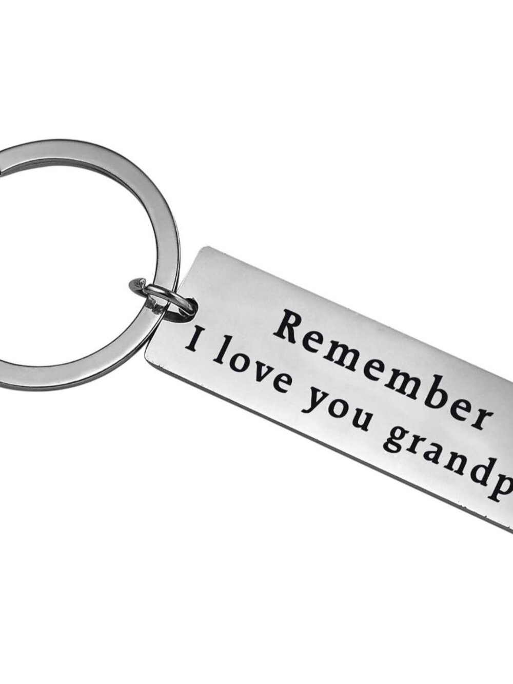Fathers Day Keychain for Grandpa, Grandfather Birthday Christmas Key Chain from